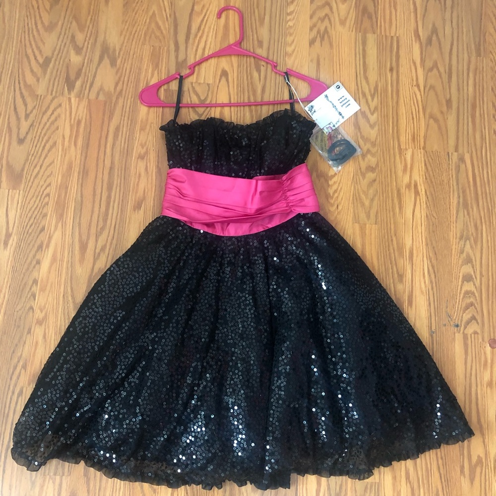 Betsey Johnson black sequined dress